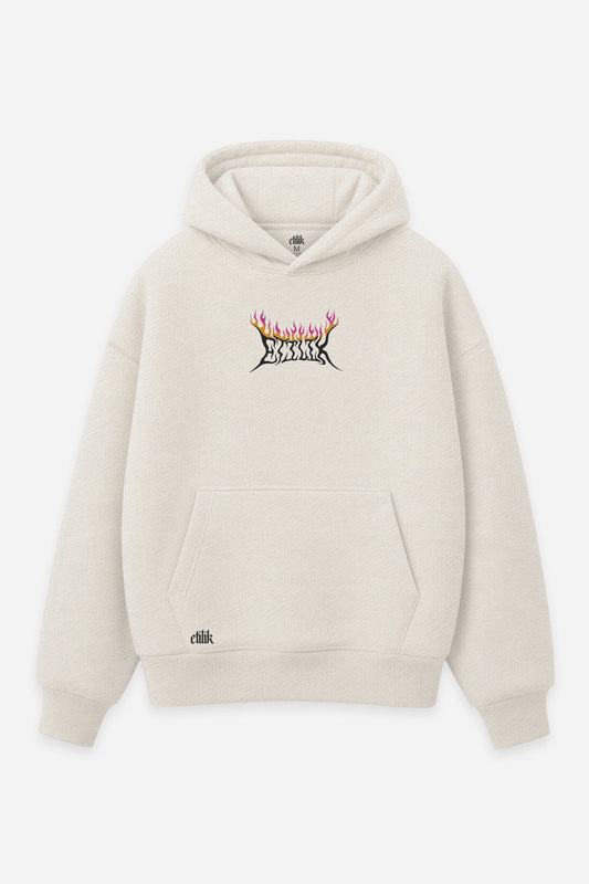 Hoodie Acid Dream vanilla, face : logo Etilik, design acid free party, sweat à capuche Etilik Wear