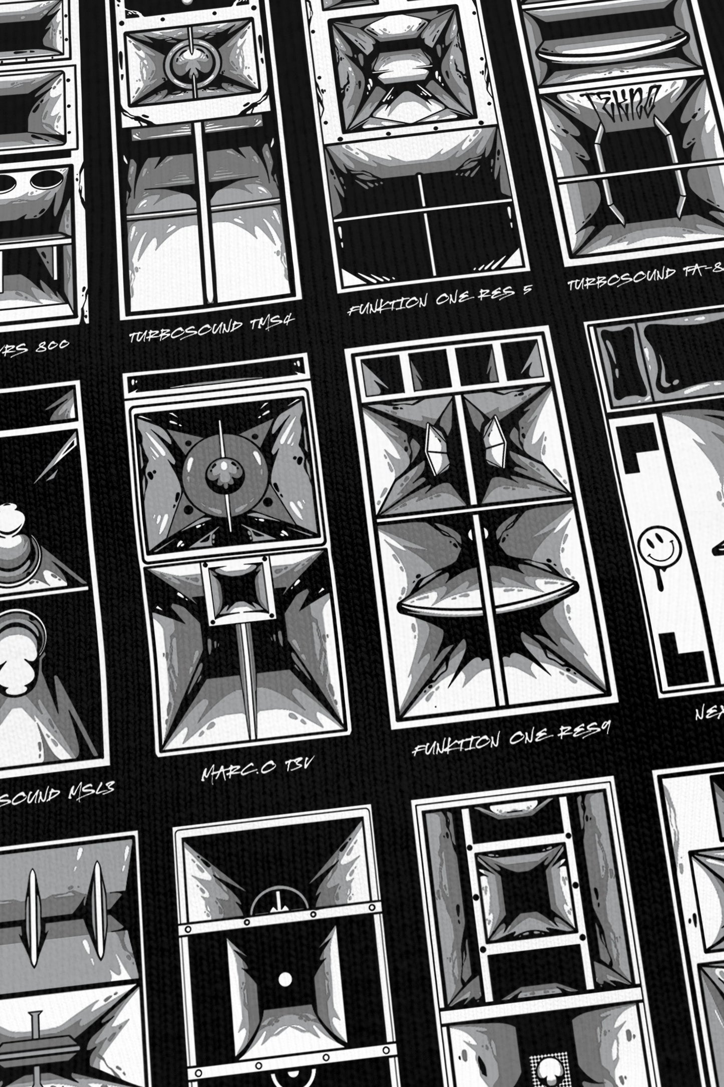 Choose Your Weapon noir, zoom sur l'impression du visuel, Etilik Wear
