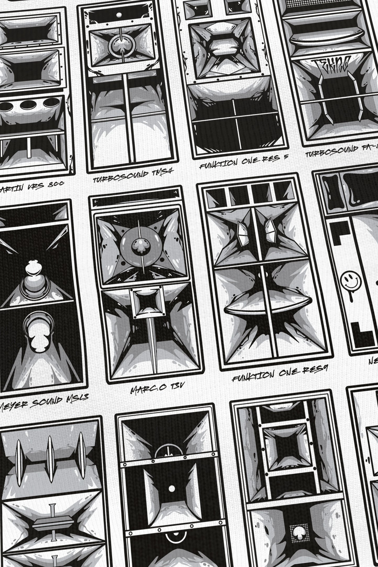 Choose Your Weapon blanc, zoom sur l'impression du visuel, Etilik Wear