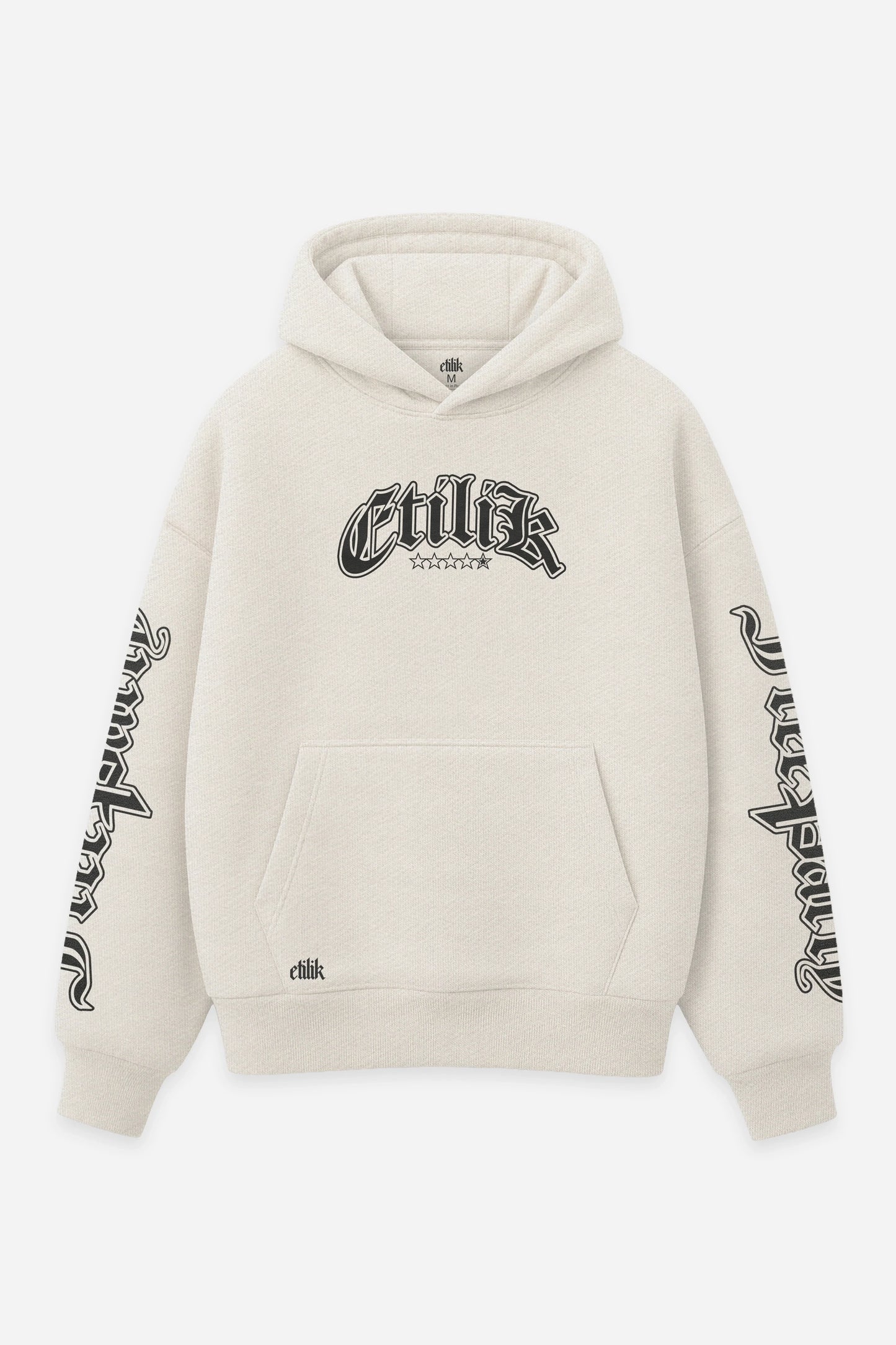 Hoodie Grand Theft Tekno vanilla, face : logo Etilik, bootleg GTA, sweat à capuche Etilik Wear