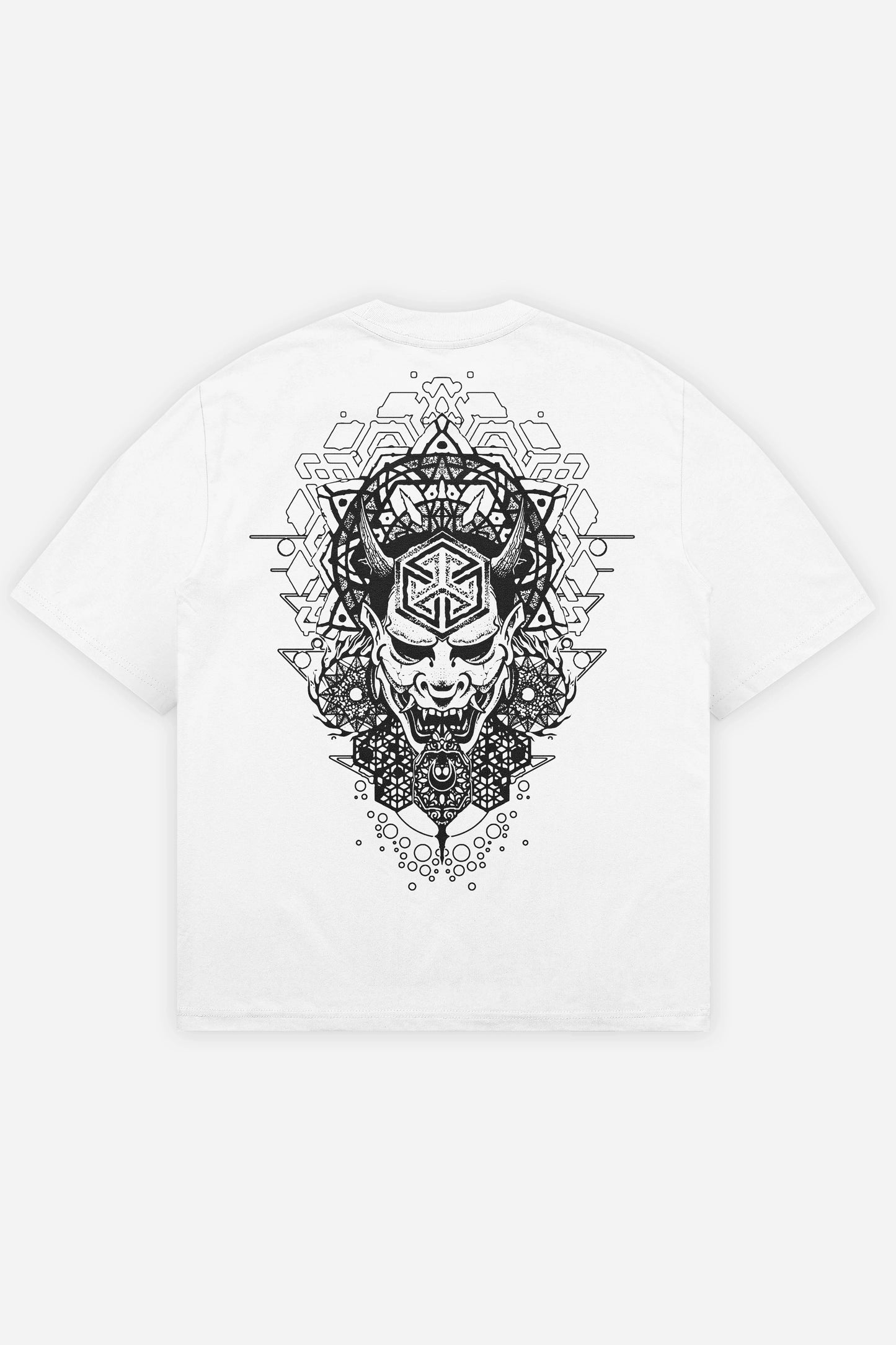 Hannyacore t-shirt blanc oversize dos
