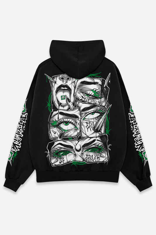 Green Lysergik - Hoodie - Etilik Wear