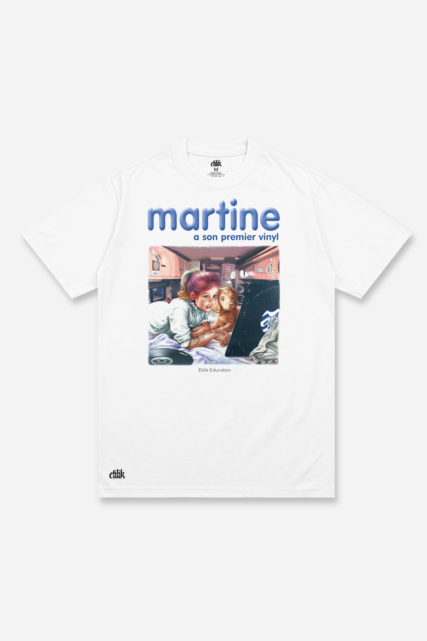Martine a son premier vinyl White - T-shirt - Etilik Wear
