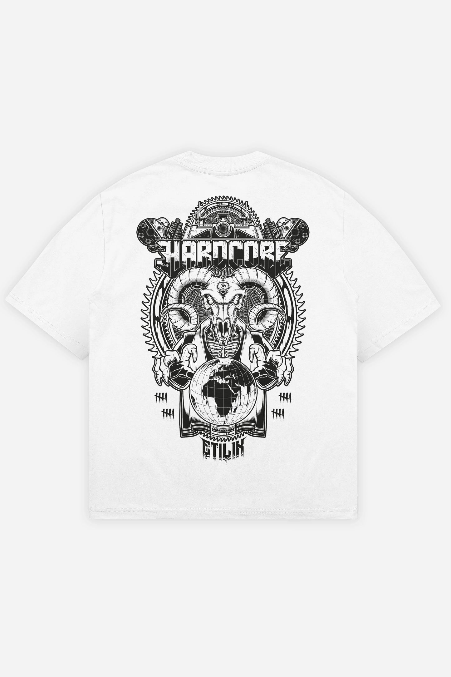 Master-HxC T-shirt blanc dos (Oversize)
