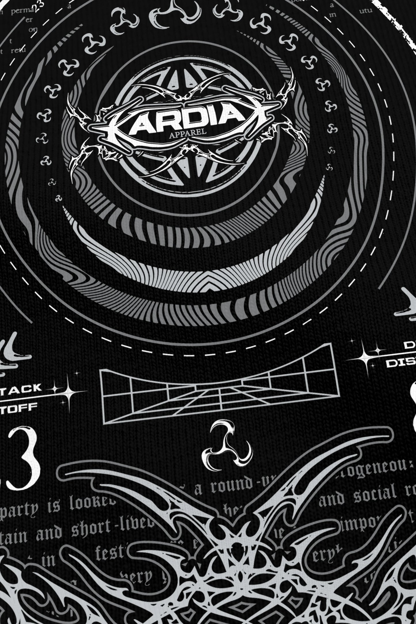 Mentalcore Grey Edition noir, zoom sur l'impression du visuel, Etilik Wear