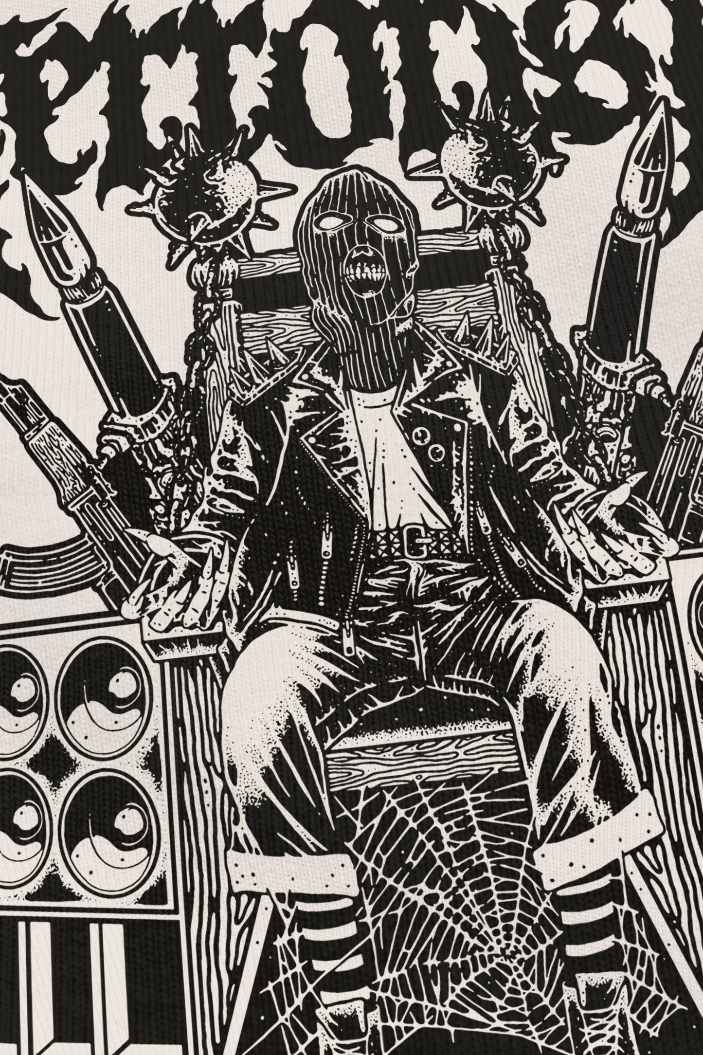 Sound Terrorist Vanilla, zoom sur l'impression du visuel, Etilik Wear