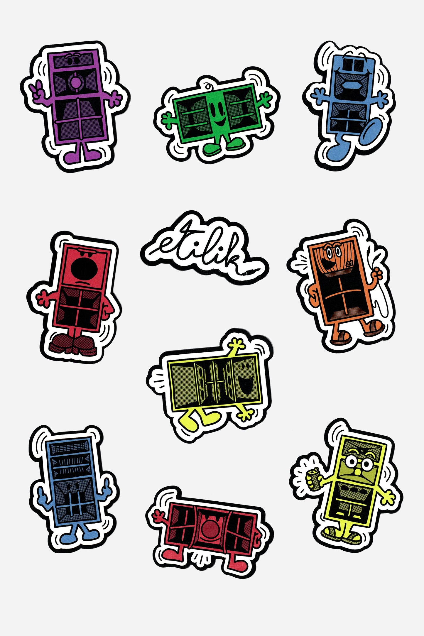 Etk Collection Speakers Family's stickers pack serie 5