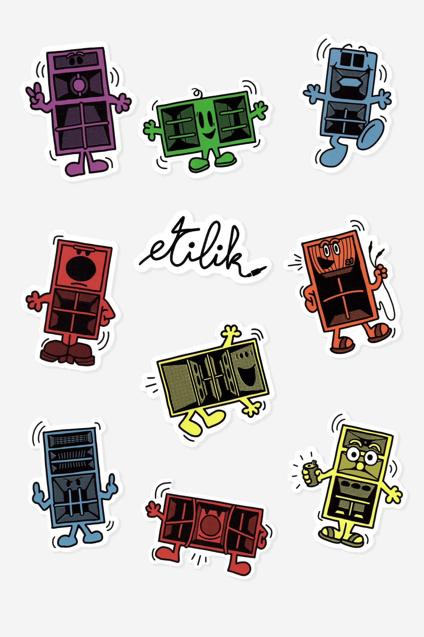 Etk Collection Speakers Family's stickers pack serie 5 - Etilik Wear