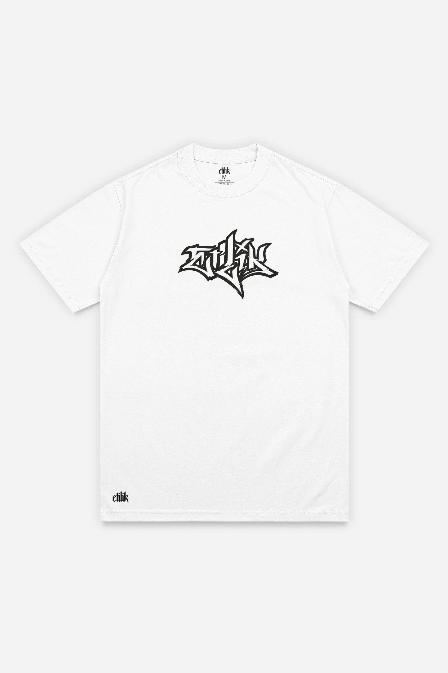 T-shirt Keta Kill Tekno blanc régular, face : design tekno hardcore, free party teuf, Etilik Wear