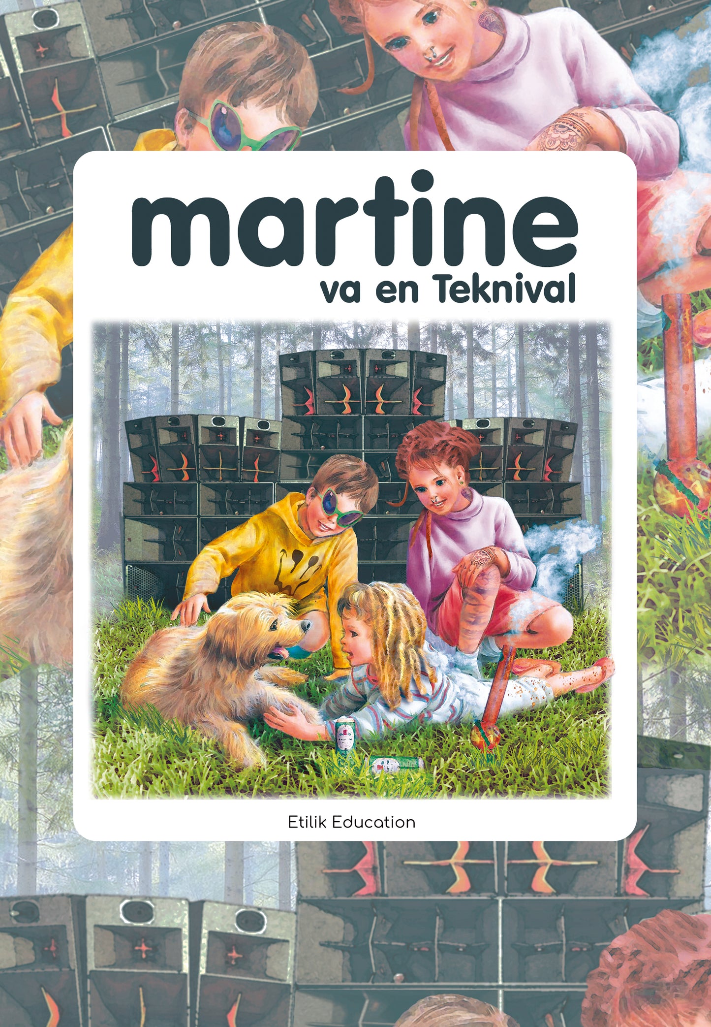 Martine va en Teknival White - T-shirt - Etilik Wear