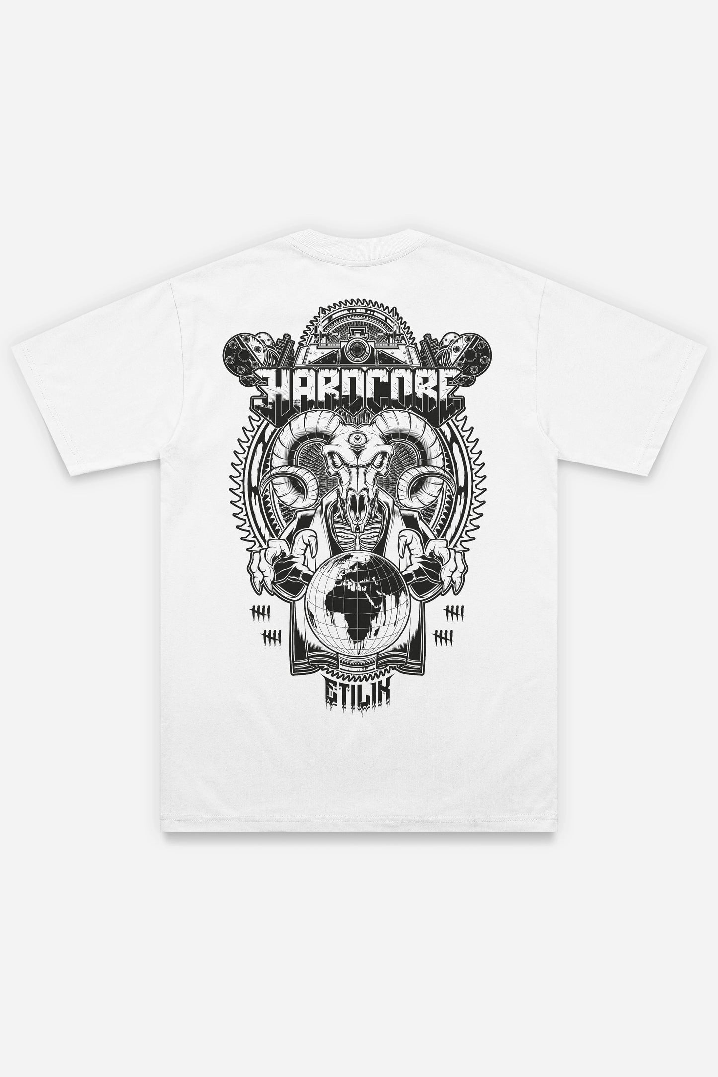 Master-HxC T-shirt blanc dos (Régular)