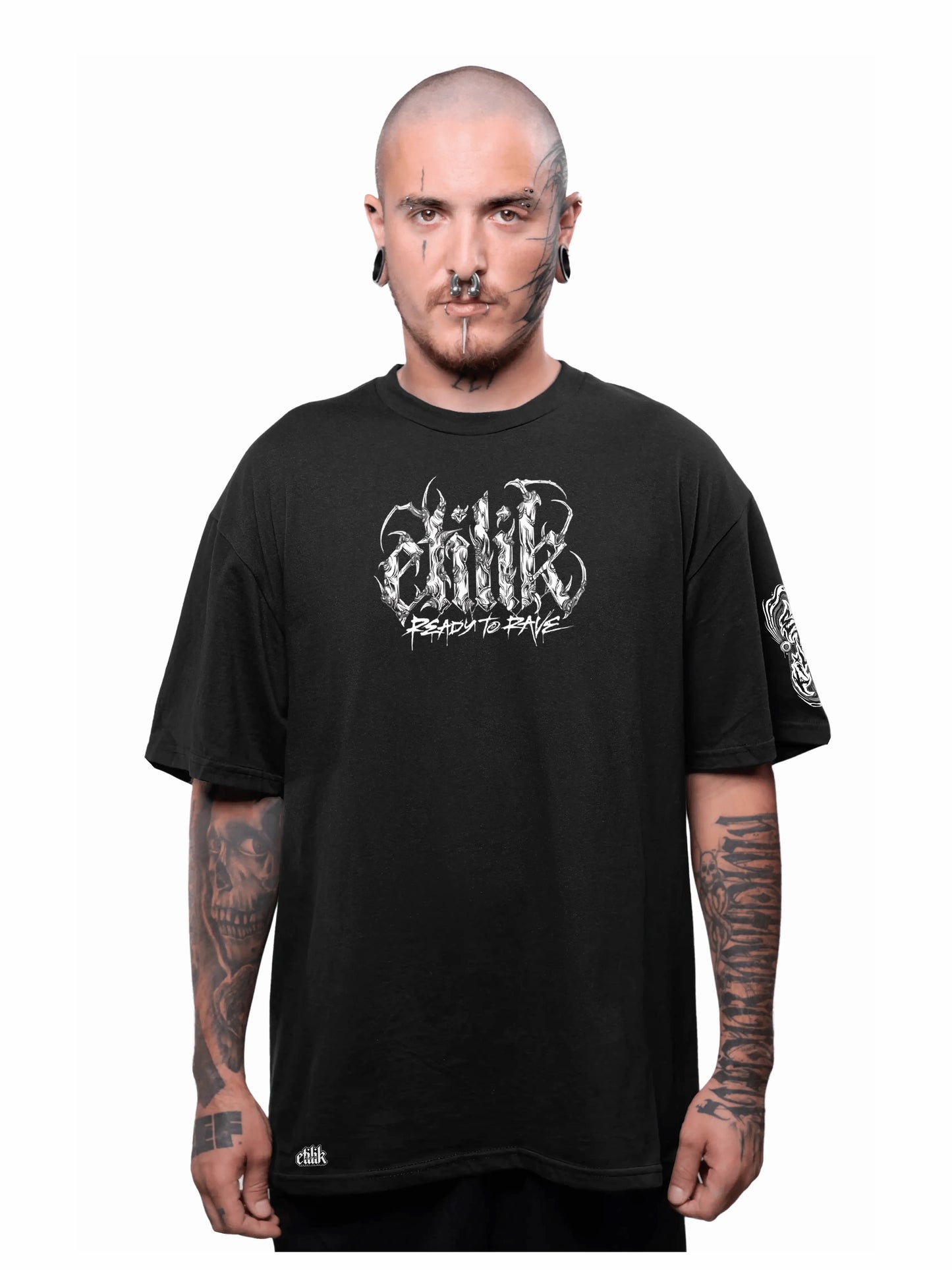 T-shirt Mental Disorder noir, face : bootleg Junji Ito, design horror manga anime, Etilik Wear