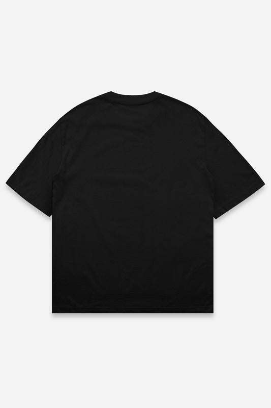 Custom Tee Oversize noir, verso