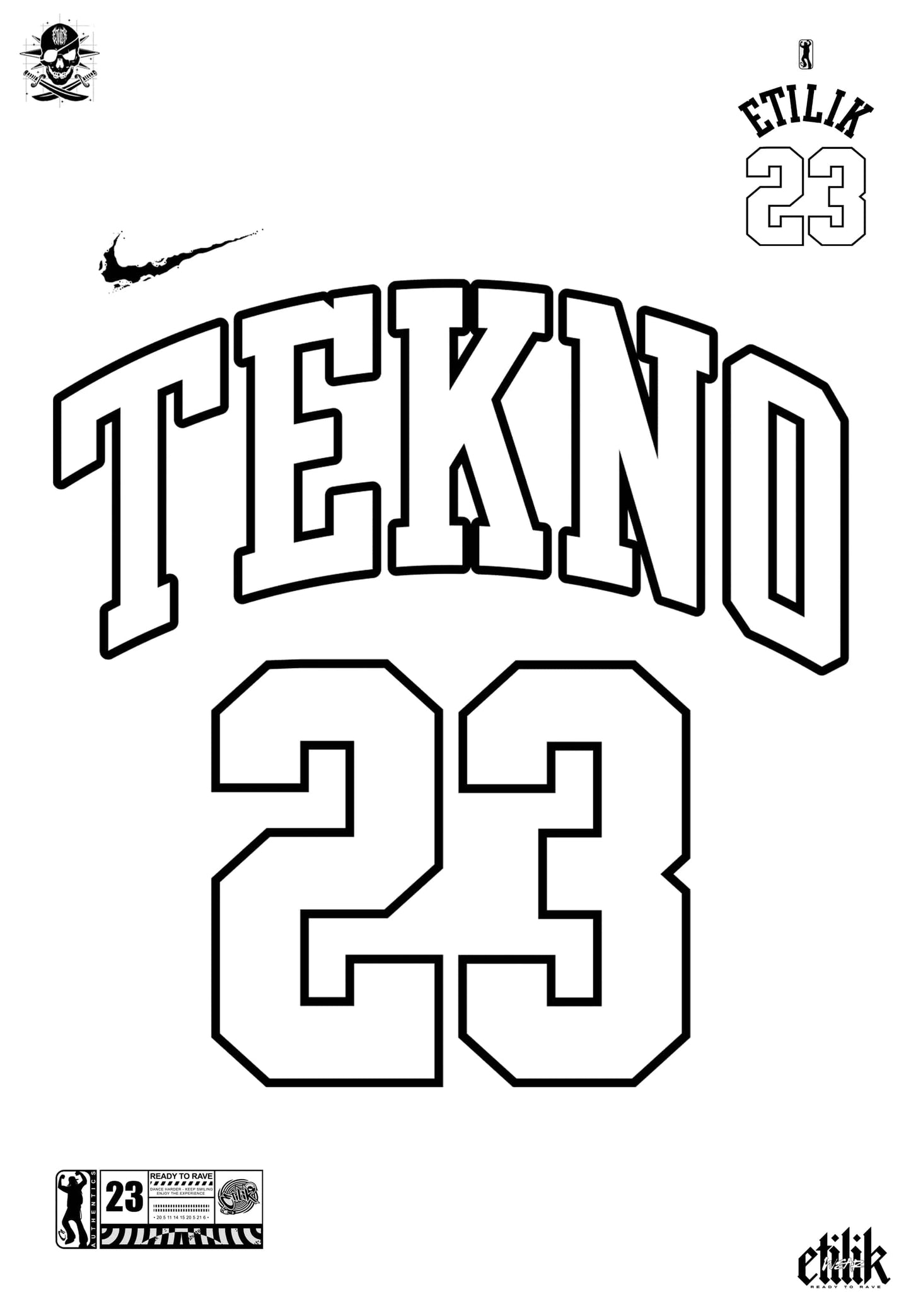 23 Tekno Deb - Débardeur White - Etilik Wear