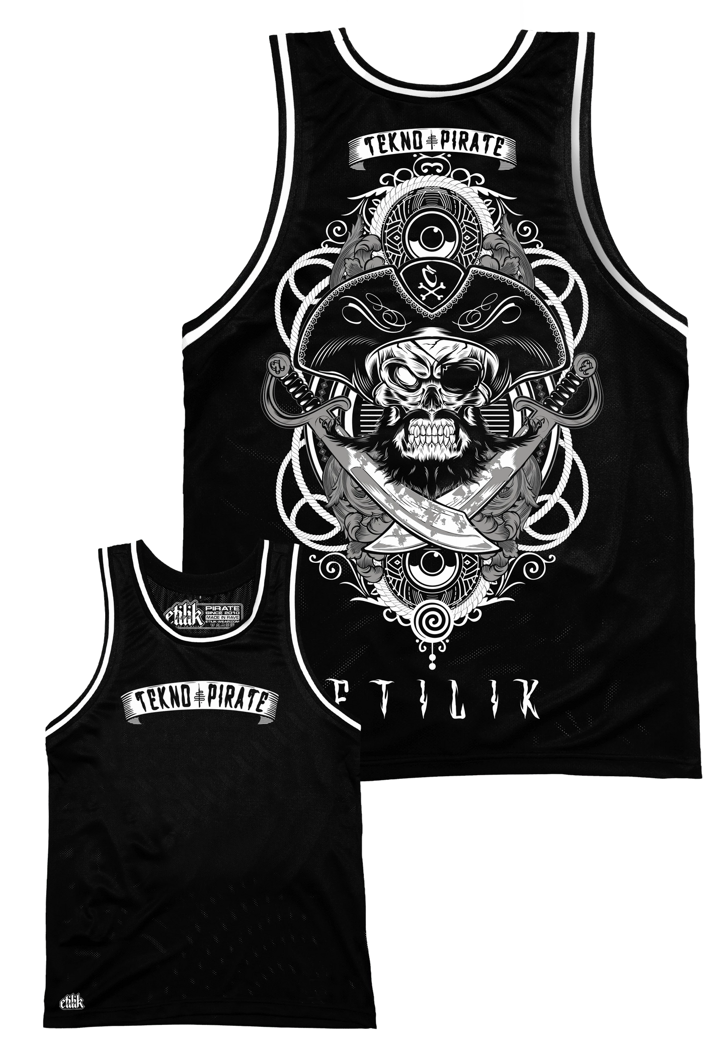 Tekno Pirate - Débardeur Black - Etilik Wear
