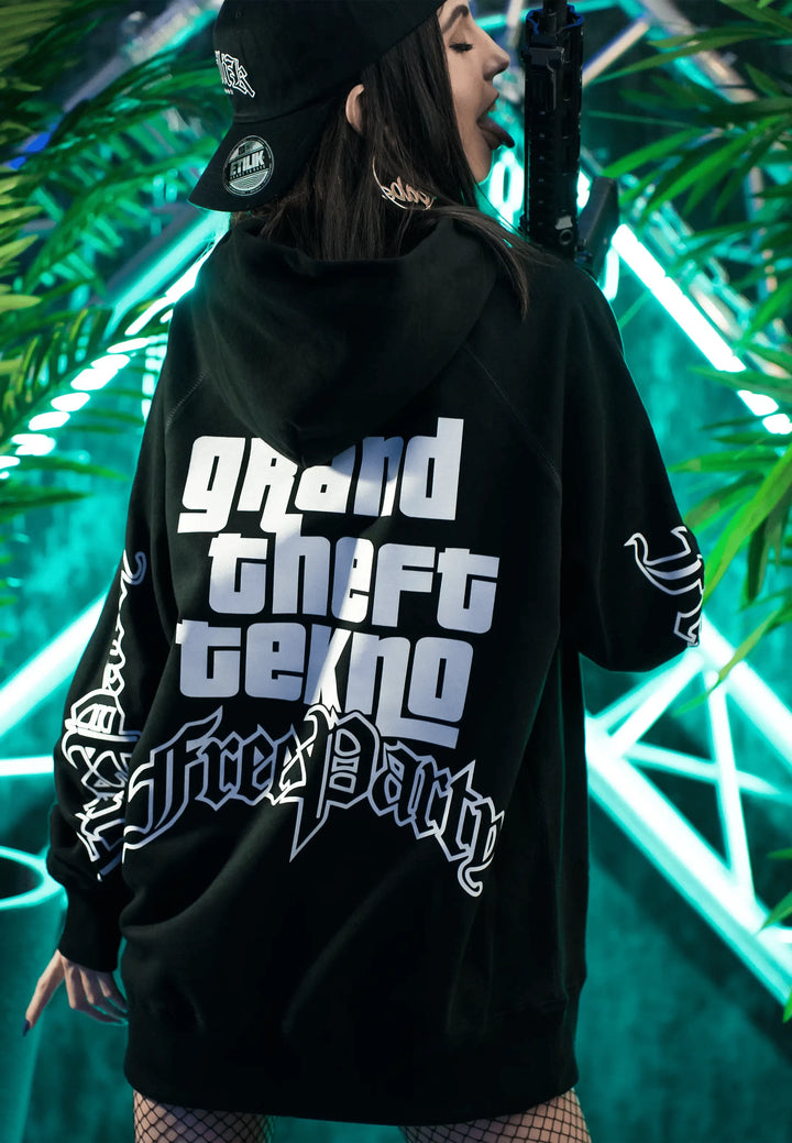 Grand Theft Tekno - Hoodie - Etilik Wear 