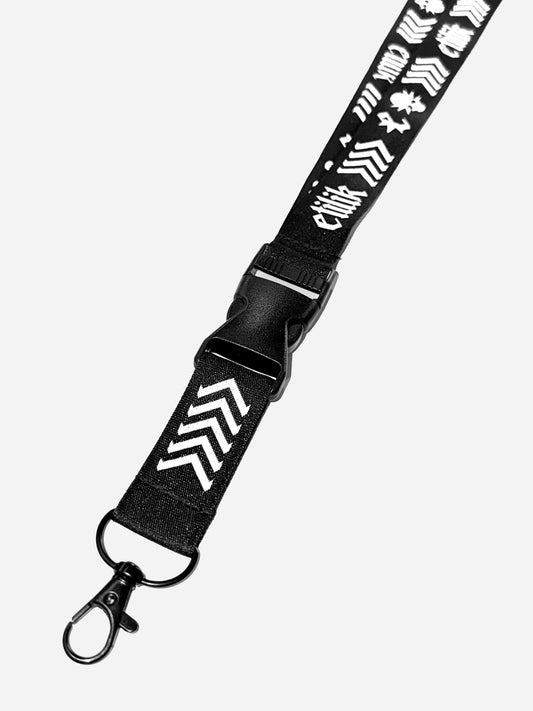 Tour de cou Etilik Crew : boucle clip et mousqueton, accessoire free party, Etilik Wear