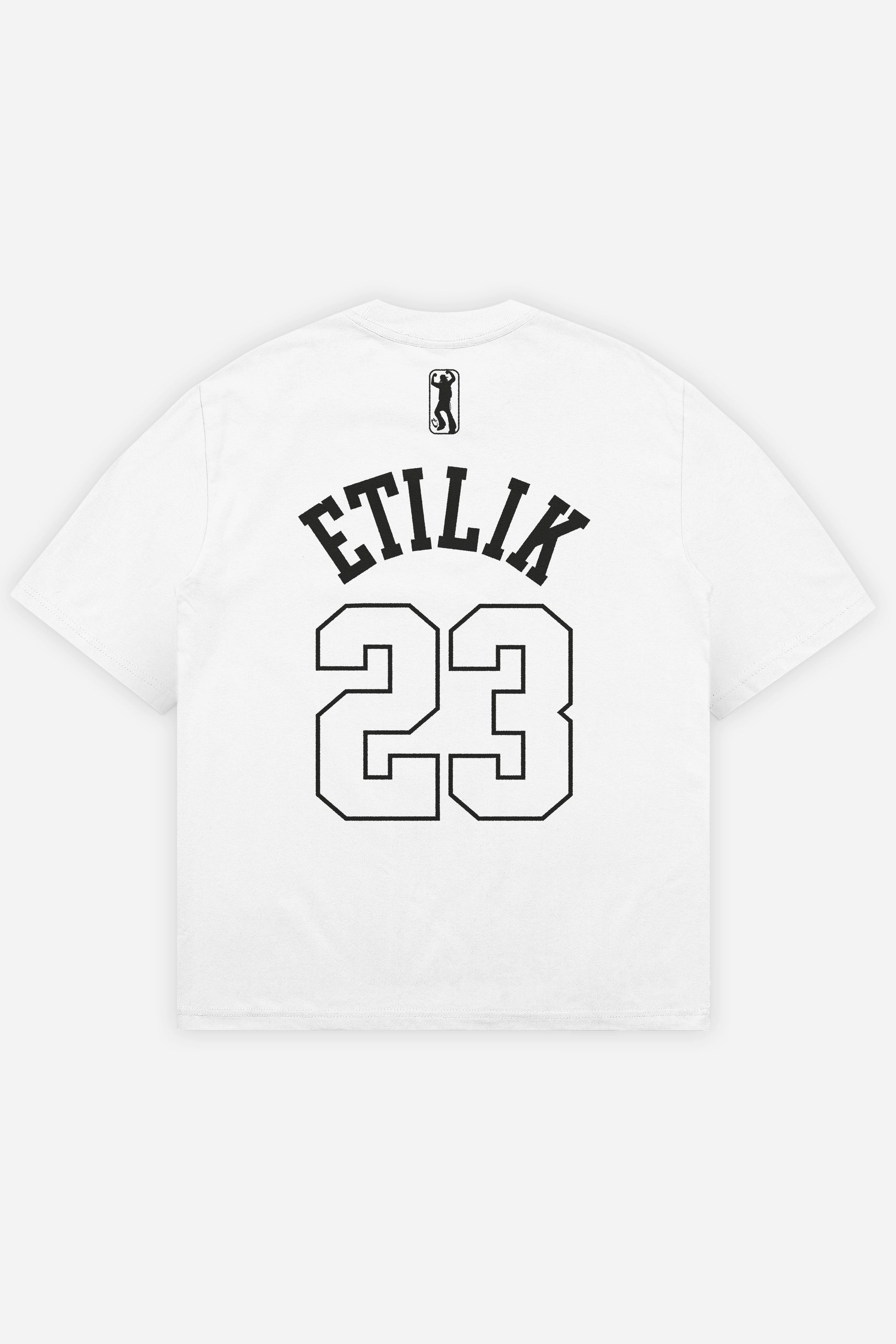 T-shirt 23 Tekno blanc oversize, dos : design tekno signé Scalpel, free party teuf rave, Etilik Wear