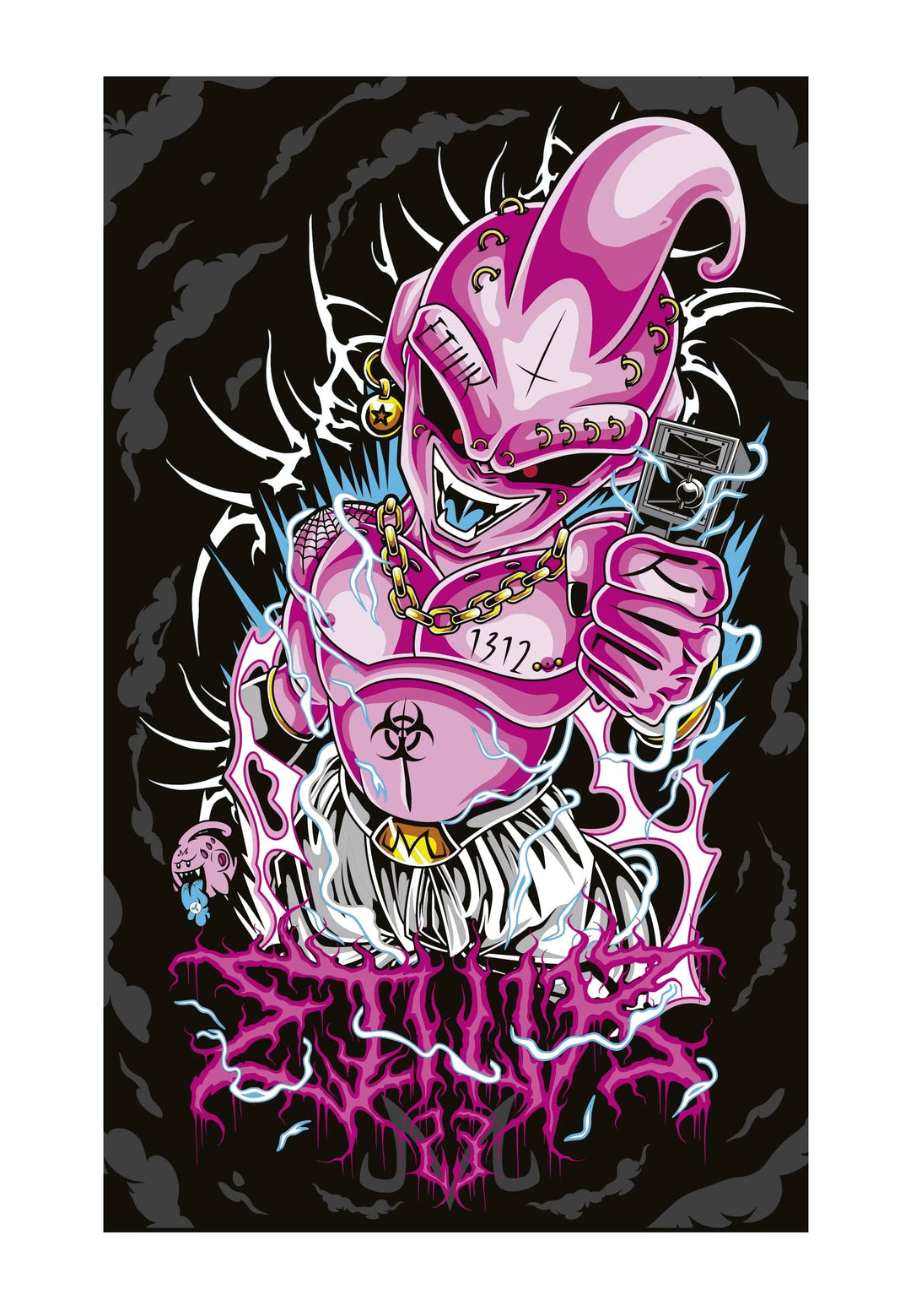 Tenture Majin Buu Bass - Etilik Wear 