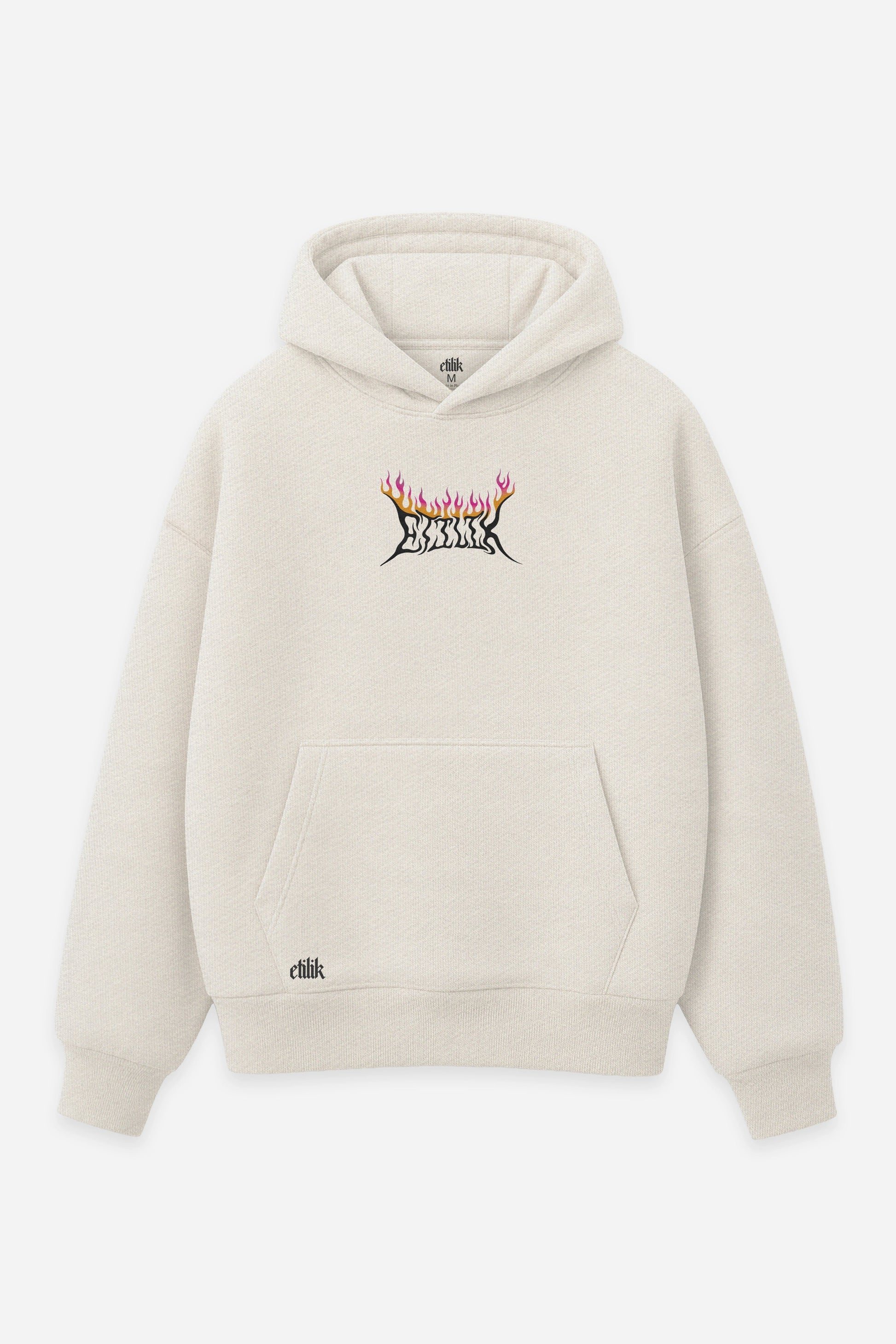 Hoodie Acid Dream vanilla, face : logo Etilik, design acid free party, sweat à capuche Etilik Wear