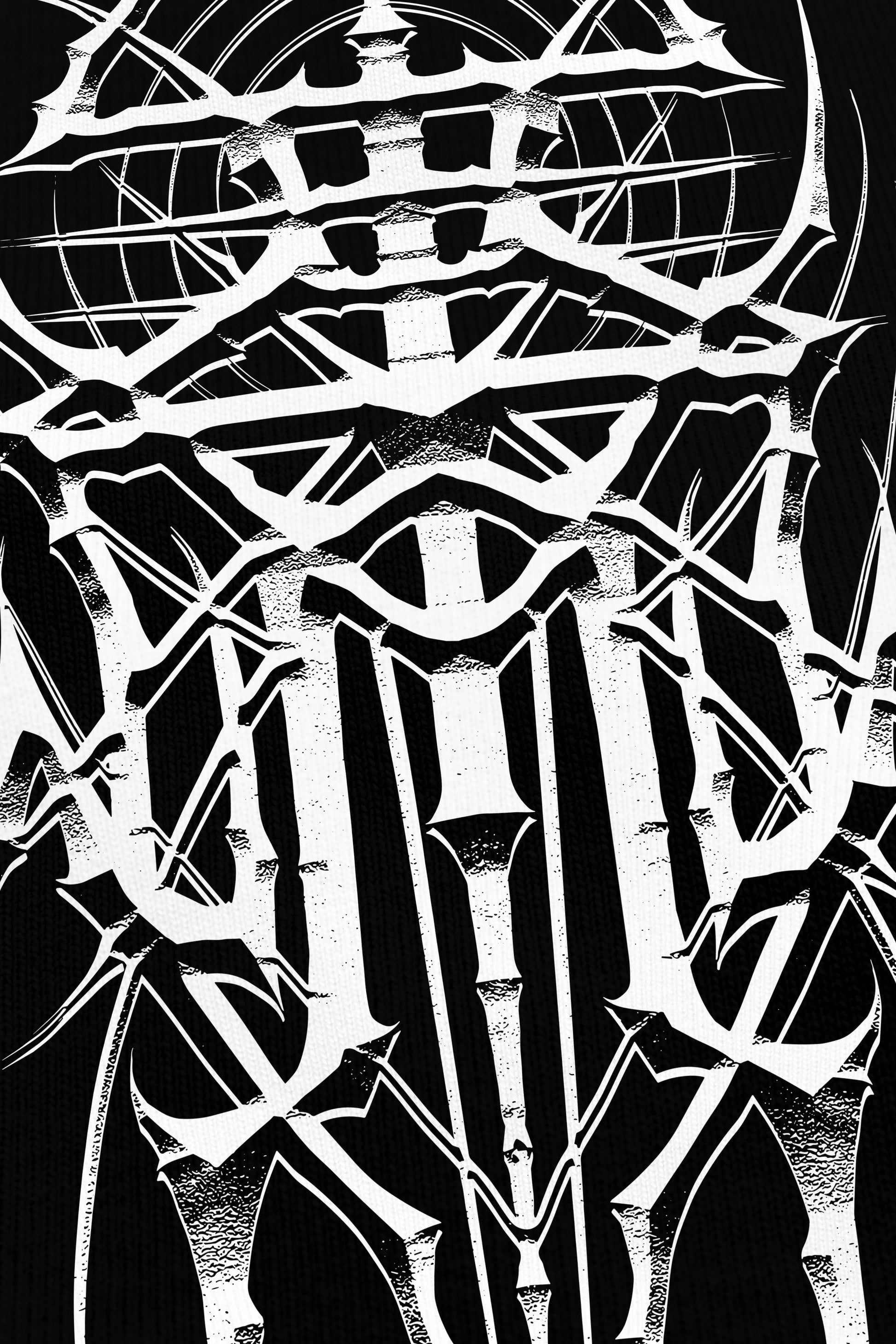 Askari noir, zoom sur l'impression du visuel, Etilik Wear