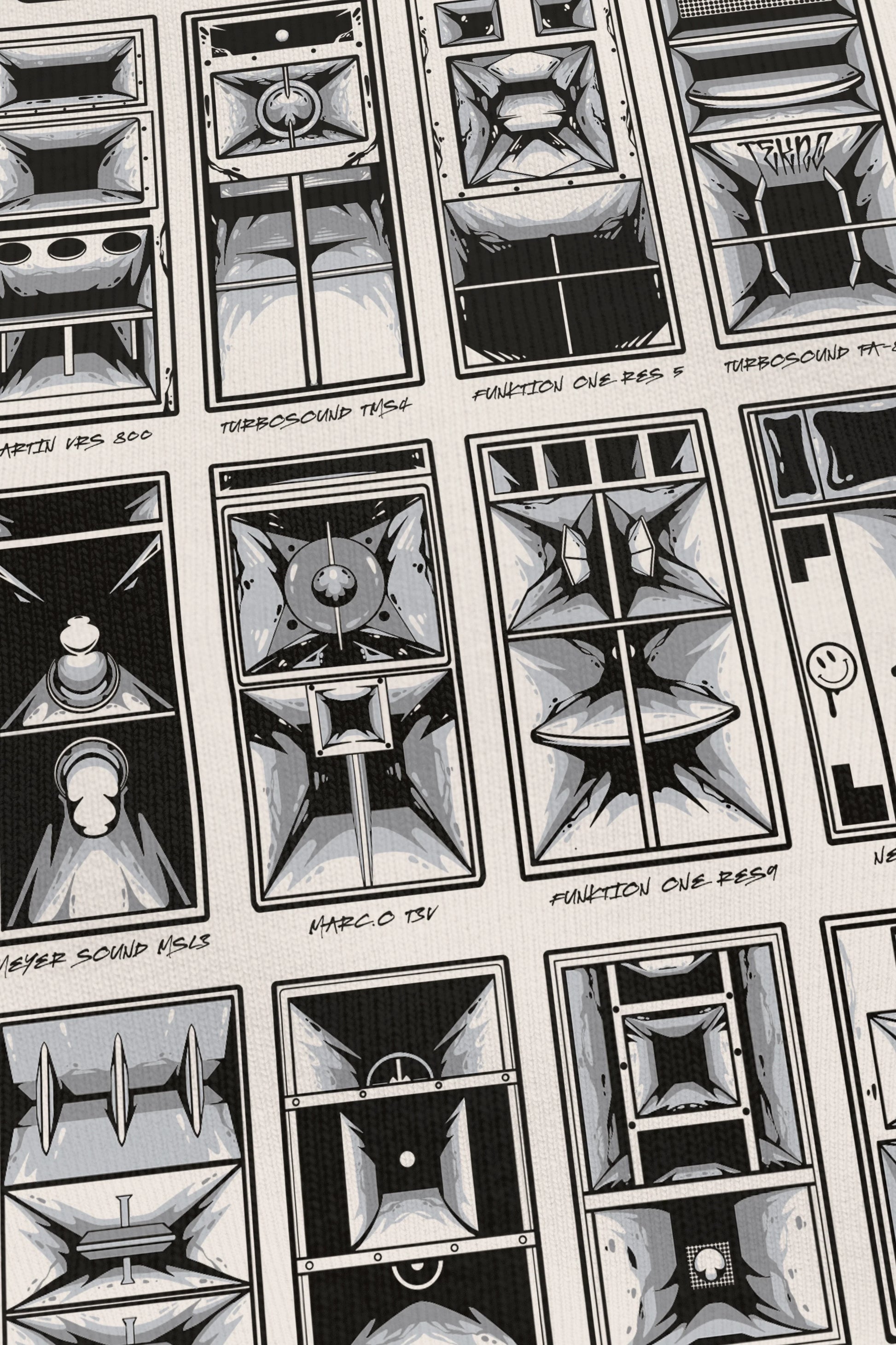 Choose Your Weapon Vanilla, zoom sur l'impression du visuel, Etilik Wear