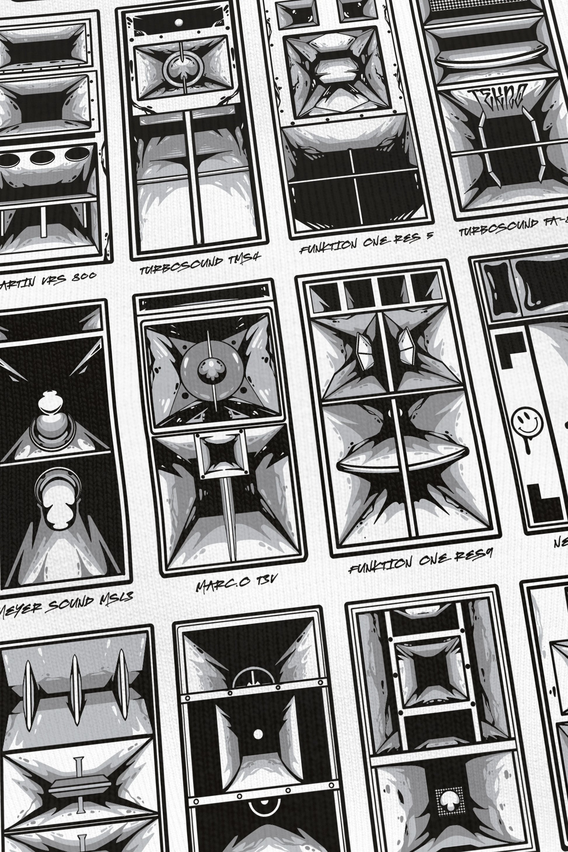 Choose Your Weapon blanc, zoom sur l'impression du visuel, Etilik Wear