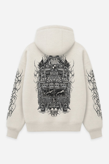 Hoodie Fury vanilla, dos : bootleg Mad Max, post-apo pop culture, Etilik Wear
