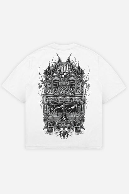 Fury t-shirt blanc oversize dos