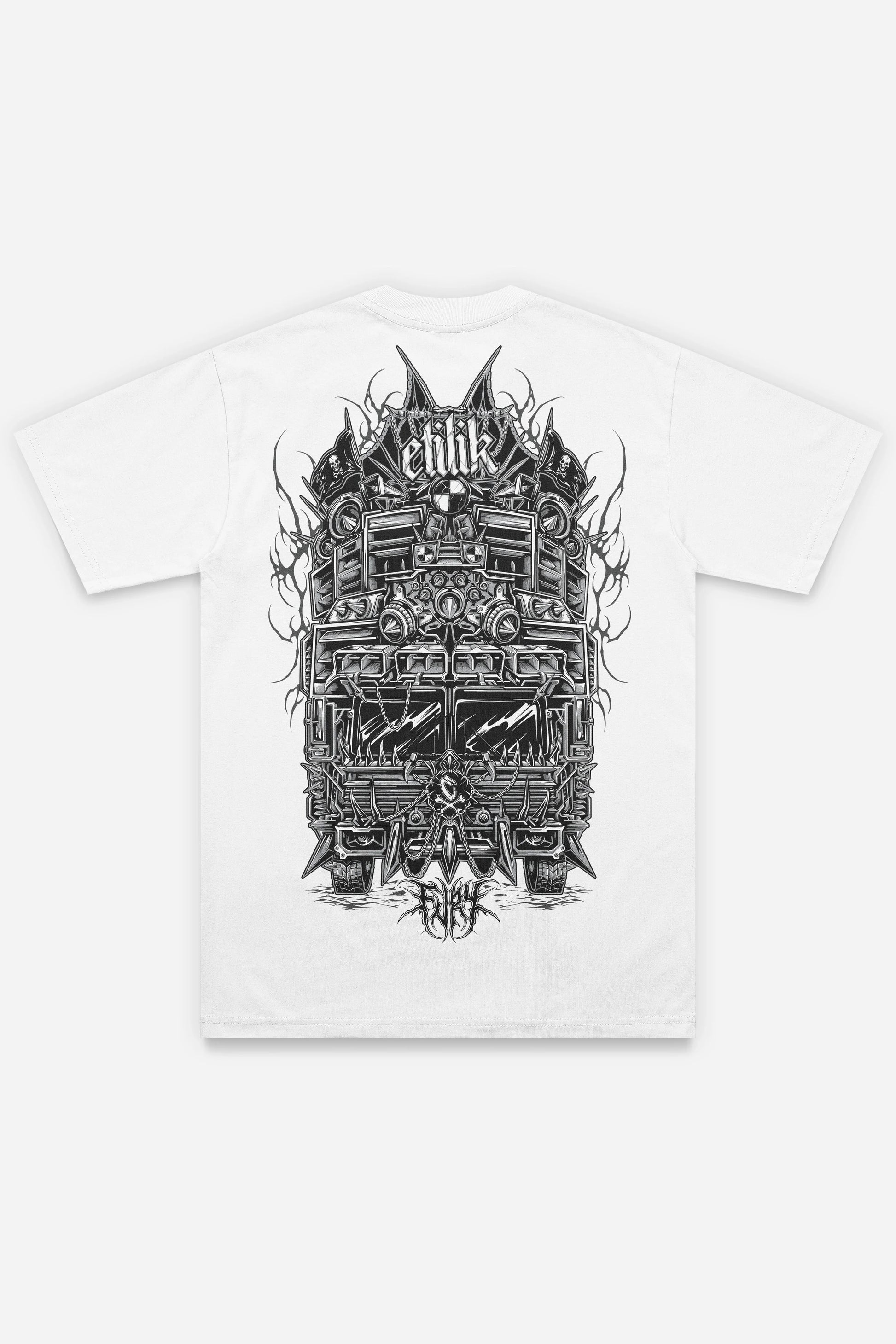 Fury t-shirt blanc dos