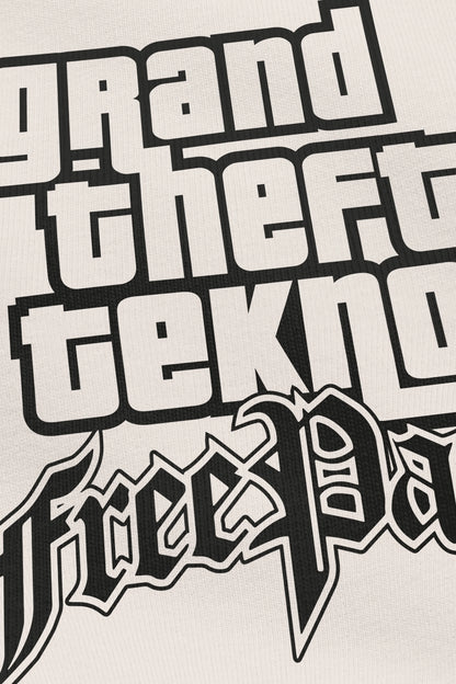 Grand Theft Tekno Vanilla, zoom sur l'impression du visuel, Etilik Wear