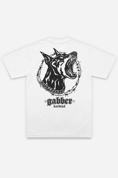 Gabber t-shirt blanc dos
