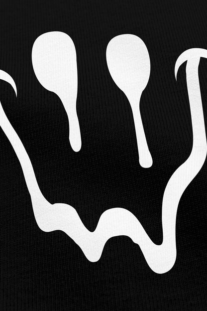 HAGT noir, zoom sur l'impression du visuel, Etilik Wear