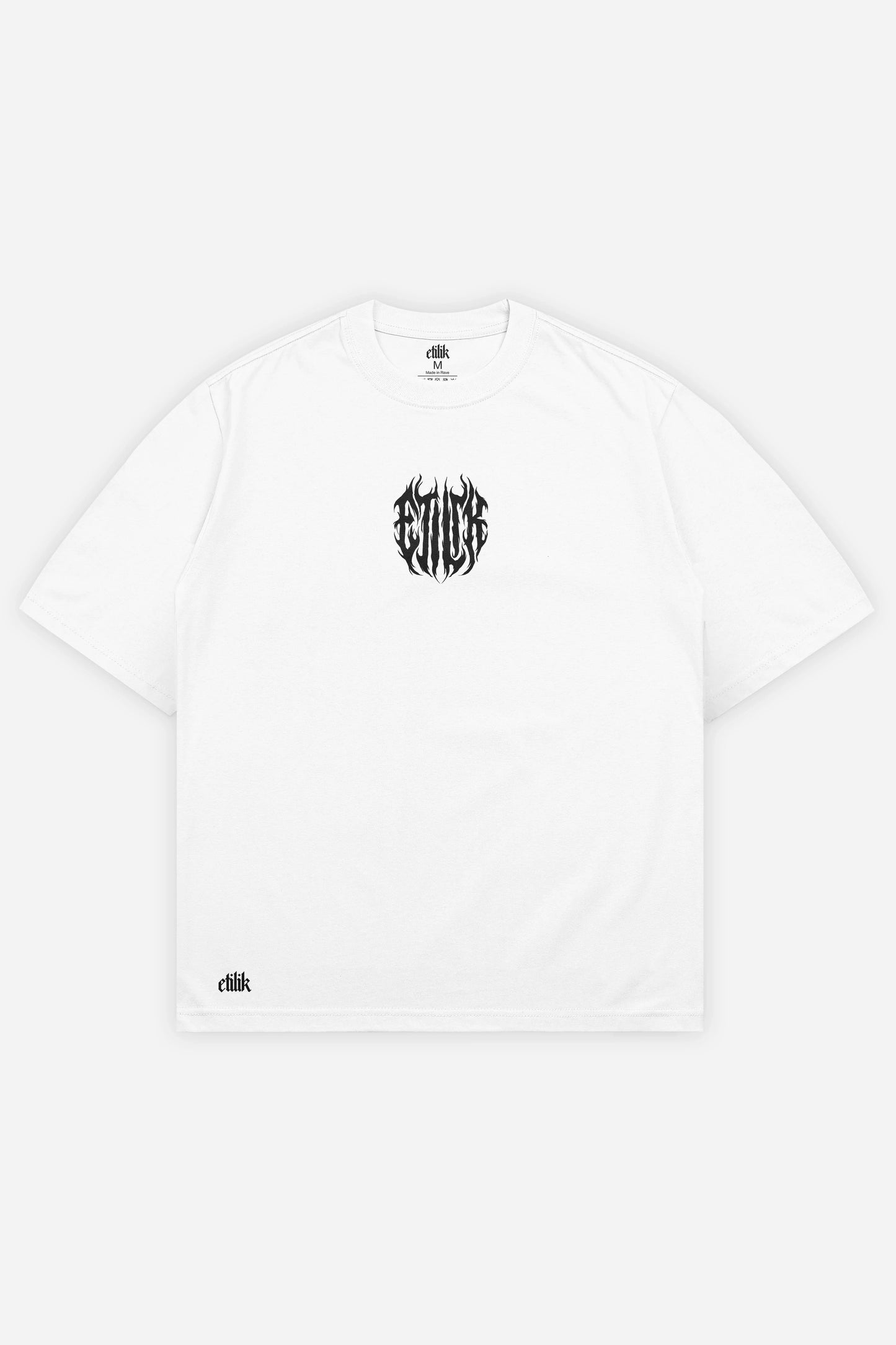 Hannyacore t-shirt blanc oversize face