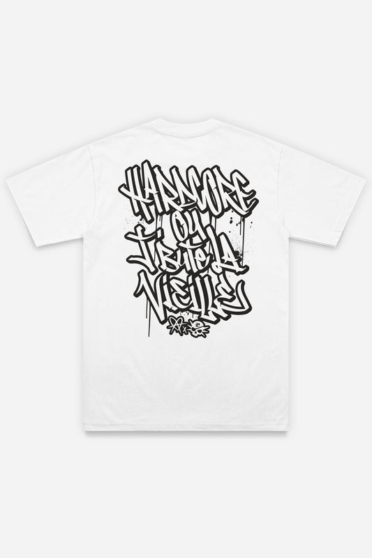 Hardcore ou j'bute la vieille White - T-shirt - Etilik Wear 