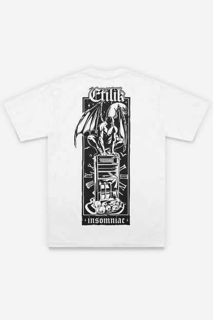 Insomniac t-shirt blanc dos