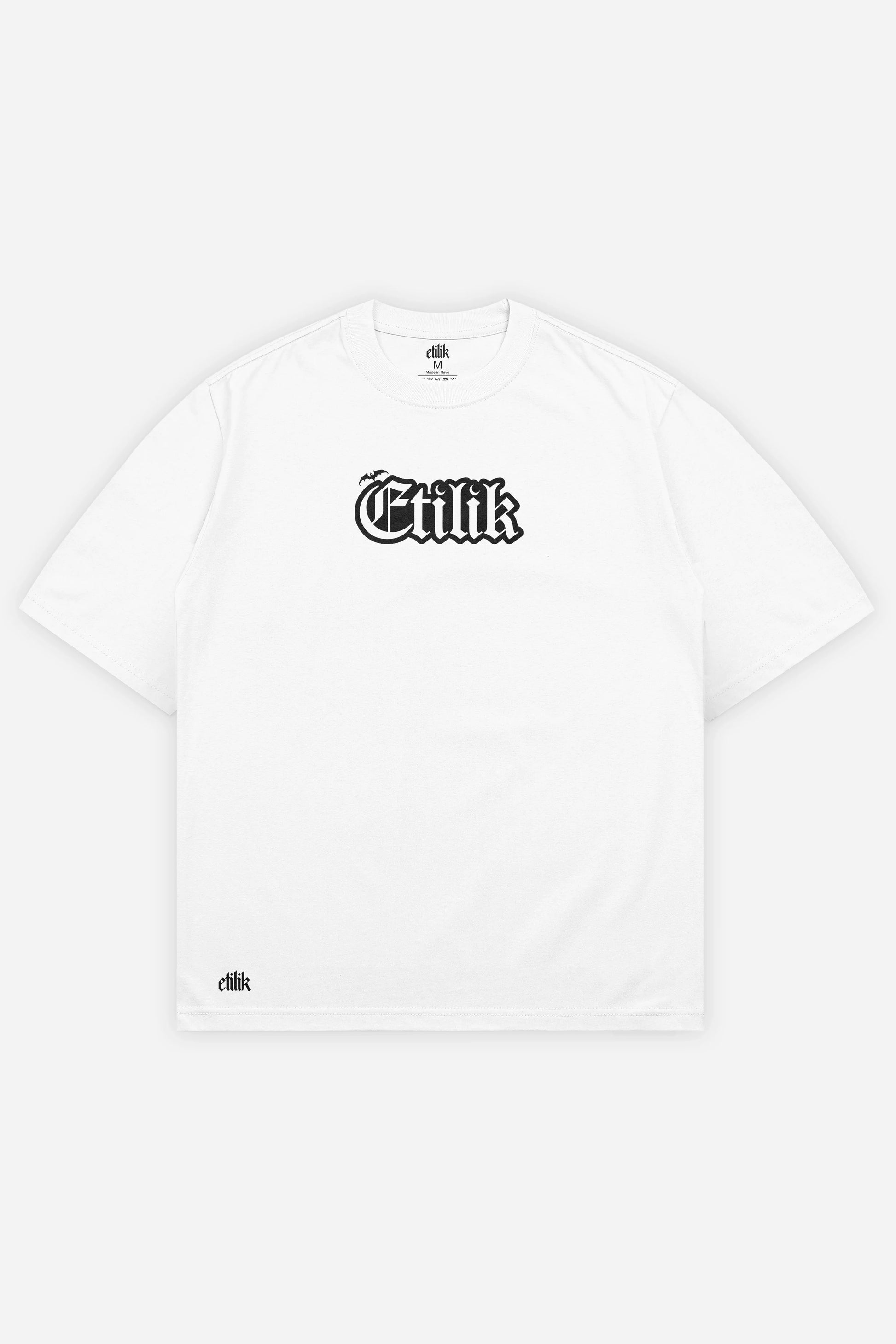 Insomniac t-shirt blanc oversize face