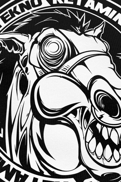 Keta Kill Tekno noir, zoom sur l'impression du visuel, Etilik Wear