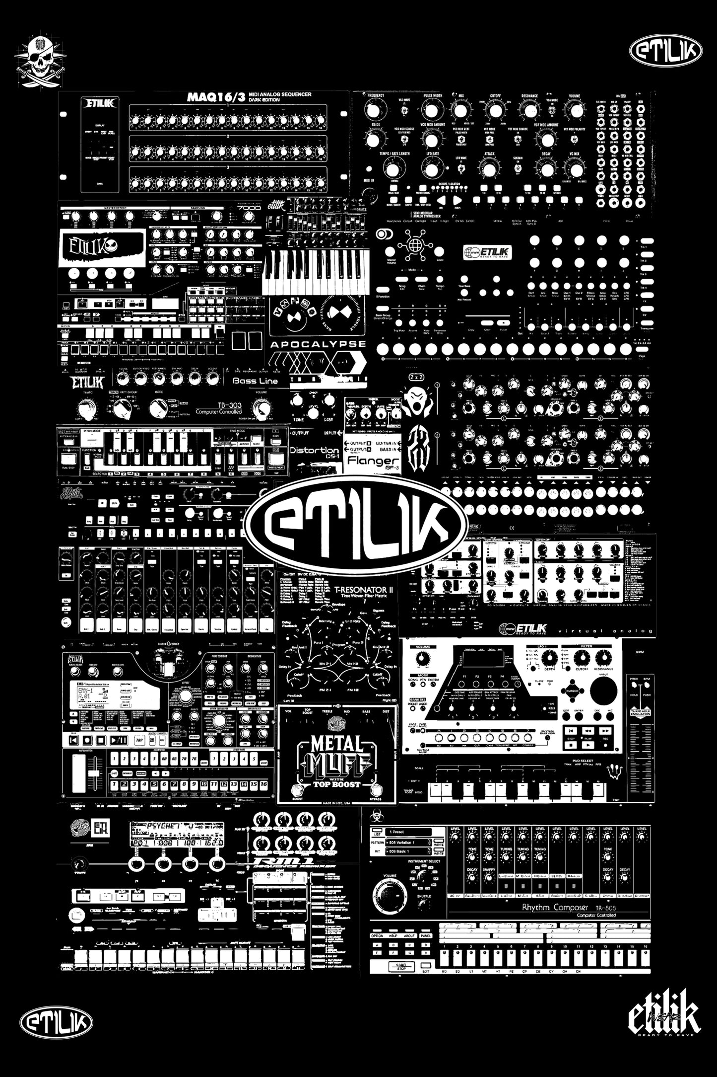 Live Machine - Débardeur Black