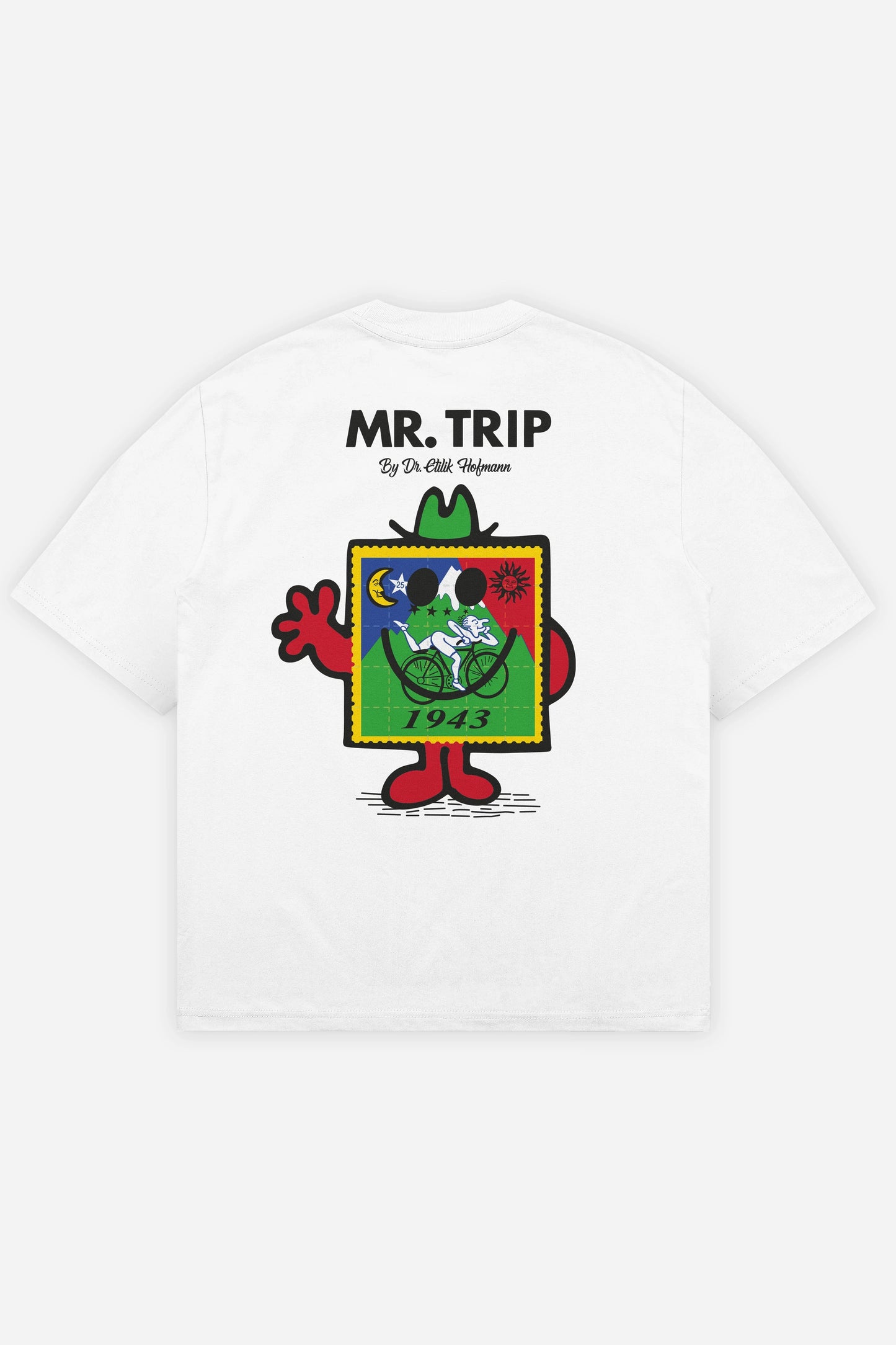 Mr Trip t-shirt blanc oversize dos