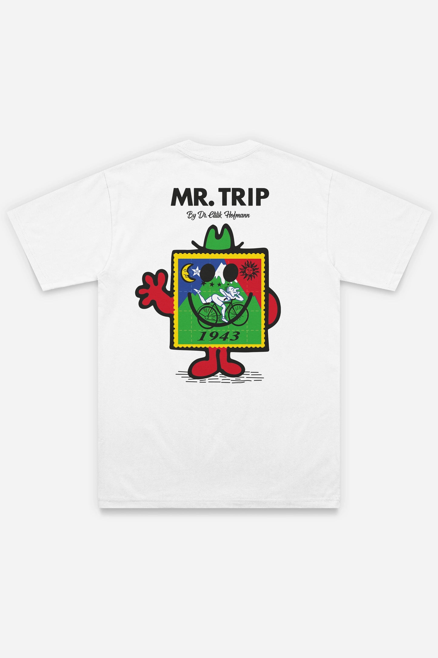 Mr Trip t-shirt blanc dos