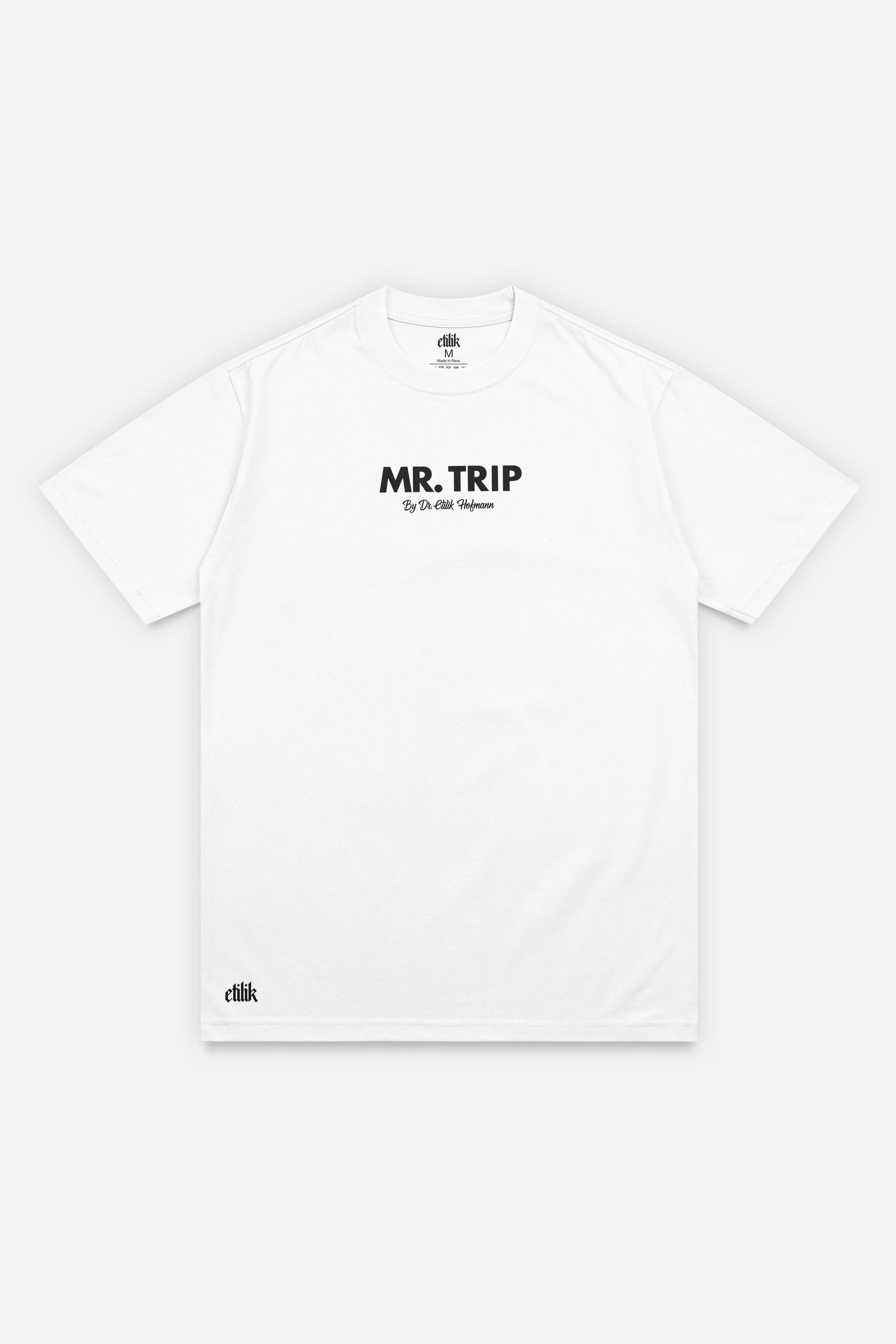 Mr Trip t-shirt blanc face