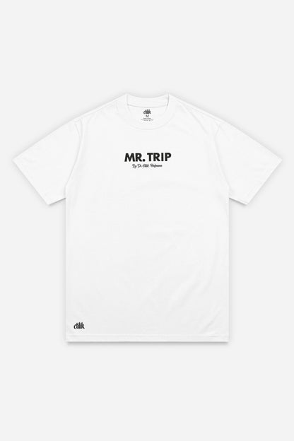 Mr Trip t-shirt blanc face