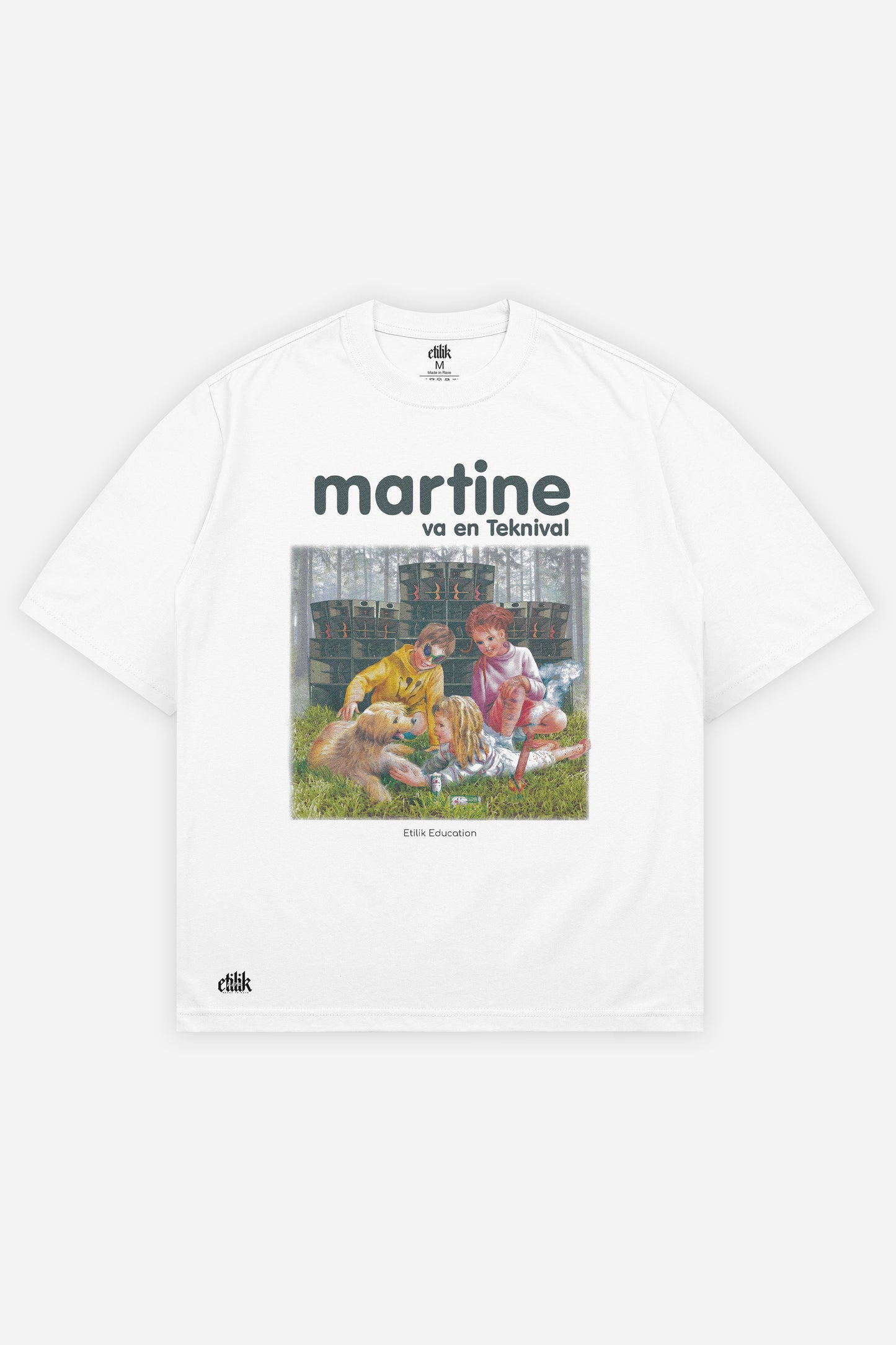 Martine va en Teknival White - T-shirt - Etilik Wear 