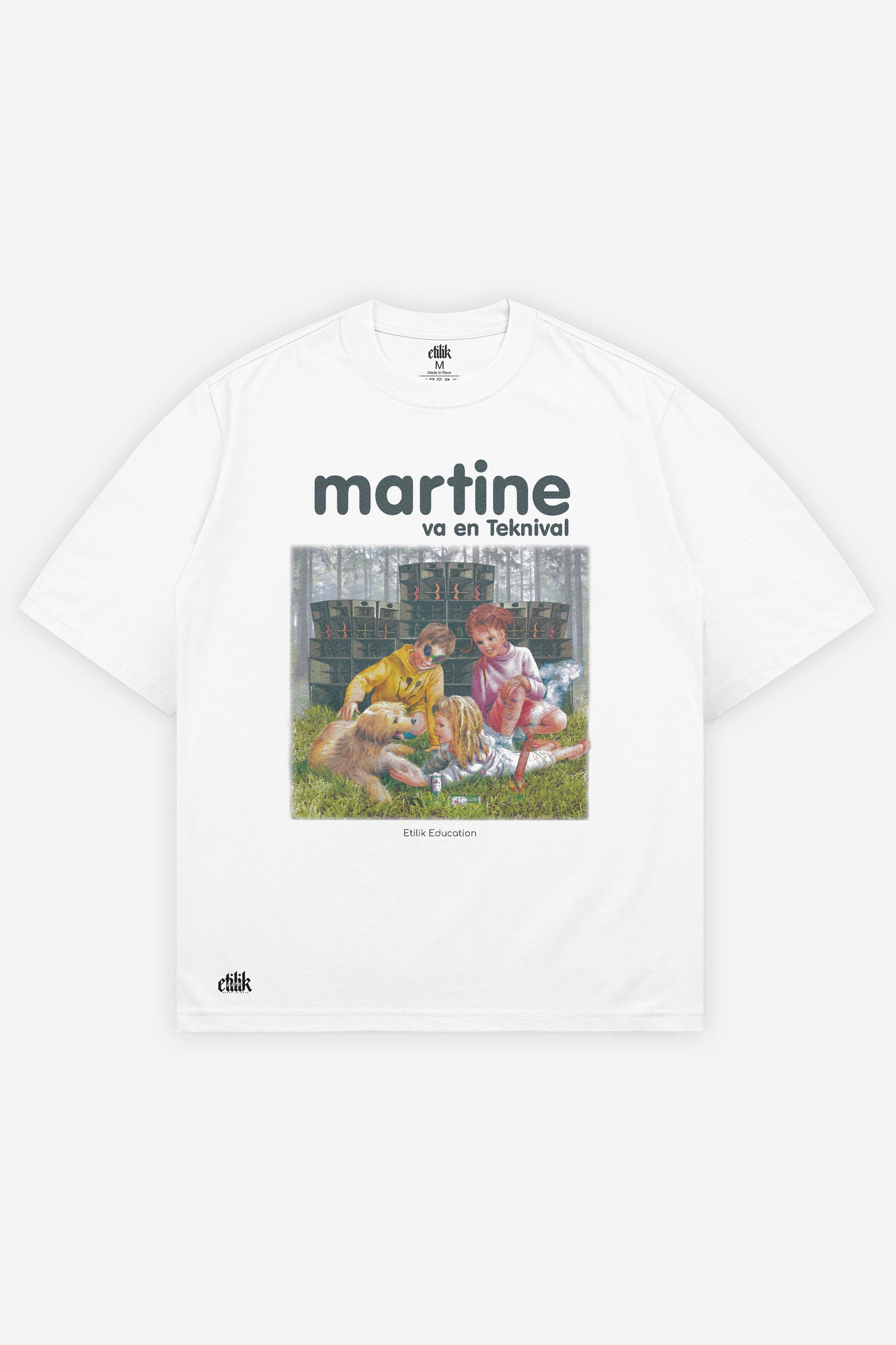Martine va en Teknival White - T-shirt - Etilik Wear 
