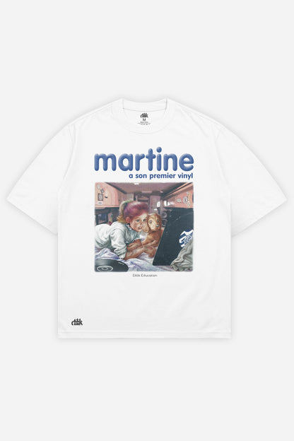 Martine a son premier vinyl White - T-shirt - Etilik Wear 