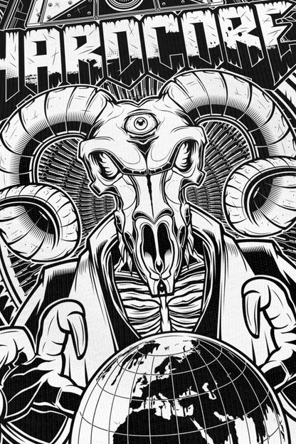 Master HxC noir, zoom sur l'impression du visuel, Etilik Wear