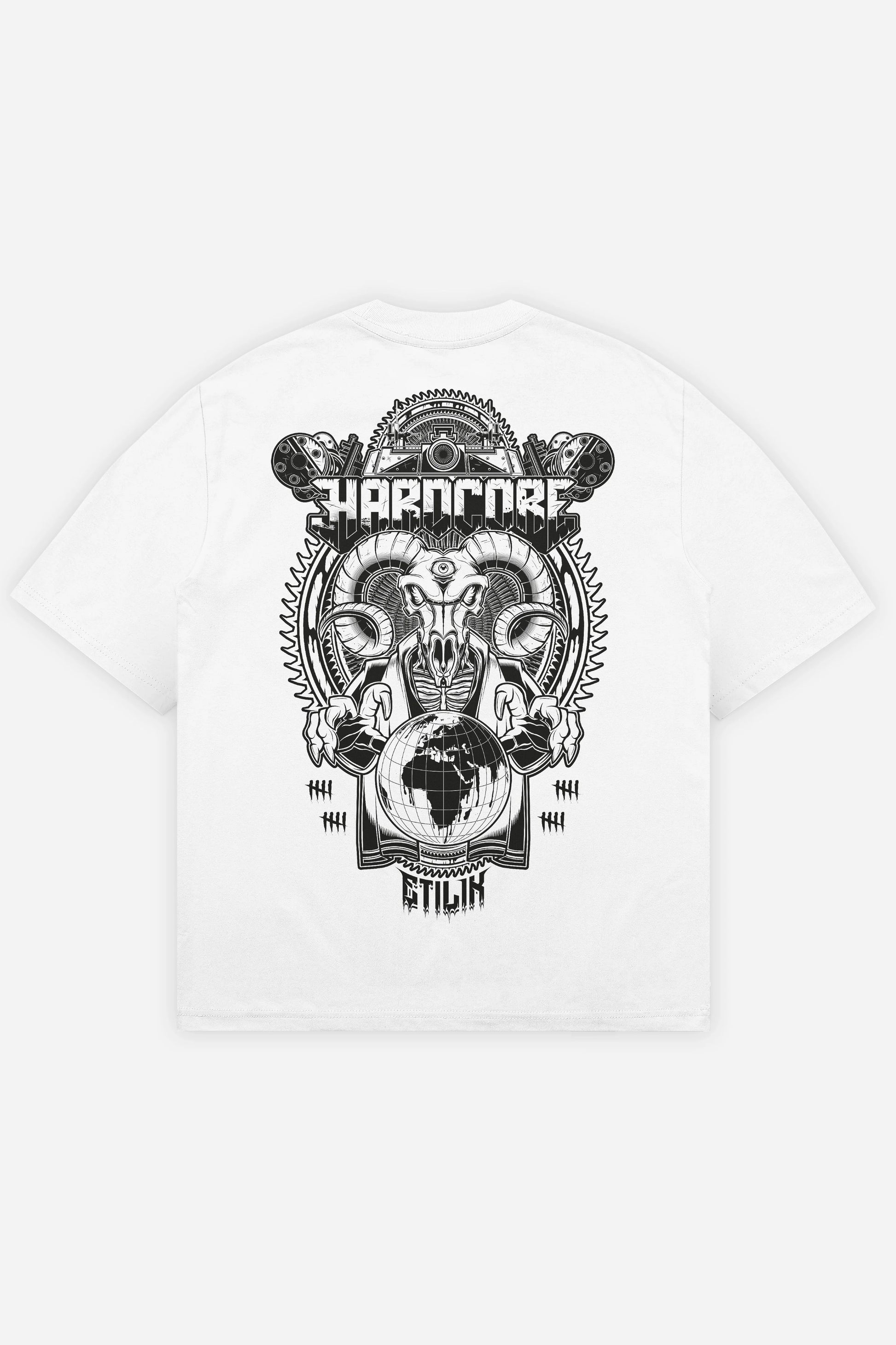 Master-HxC T-shirt blanc dos (Oversize)