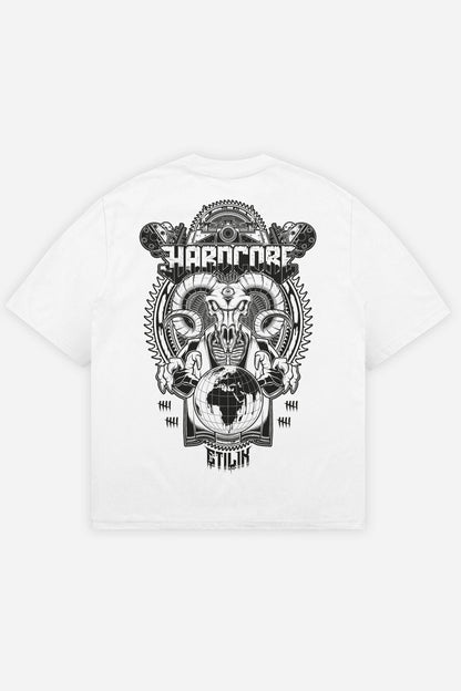 Master-HxC T-shirt blanc dos (Oversize)