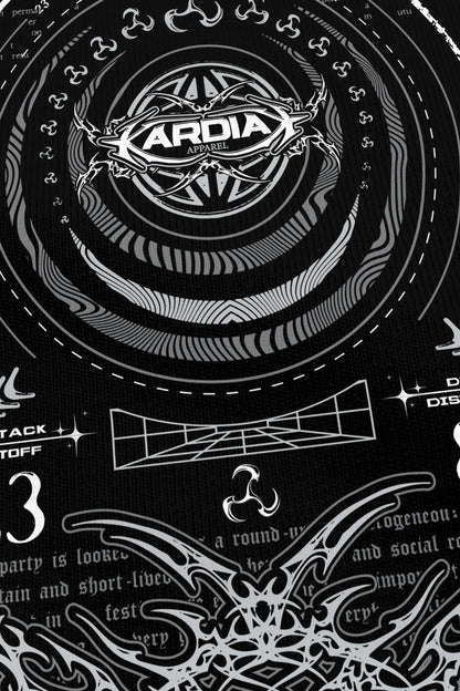 Mentalcore Grey Edition noir, zoom sur l'impression du visuel, Etilik Wear
